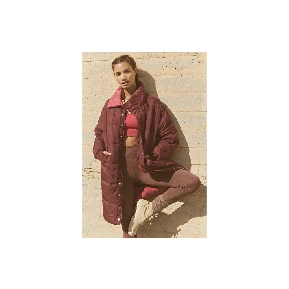 Free People Movement Mulberry Juno Packable Puffer Jacket Large L